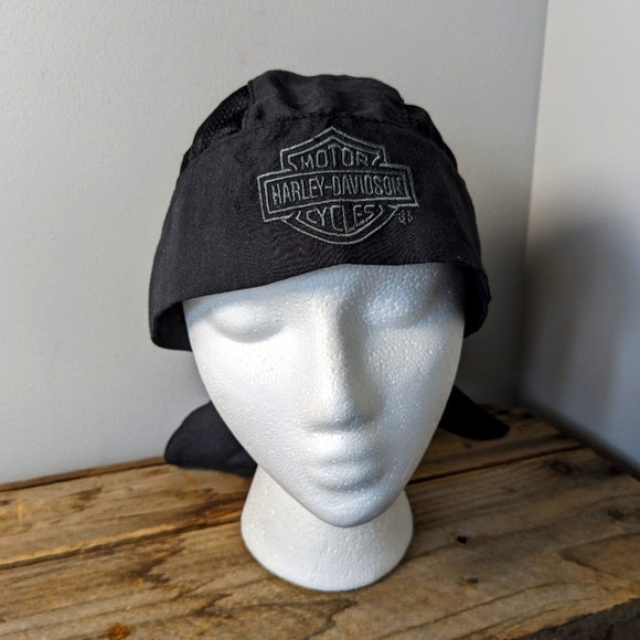 Harley Davidson Logo Riding Skull Cap Head Wrap - Picture 1 of 8